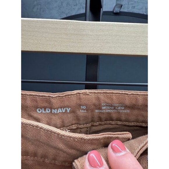 Old Navy Brown Extra High-Rise Wide Leg Pants - Picture 3 of 5